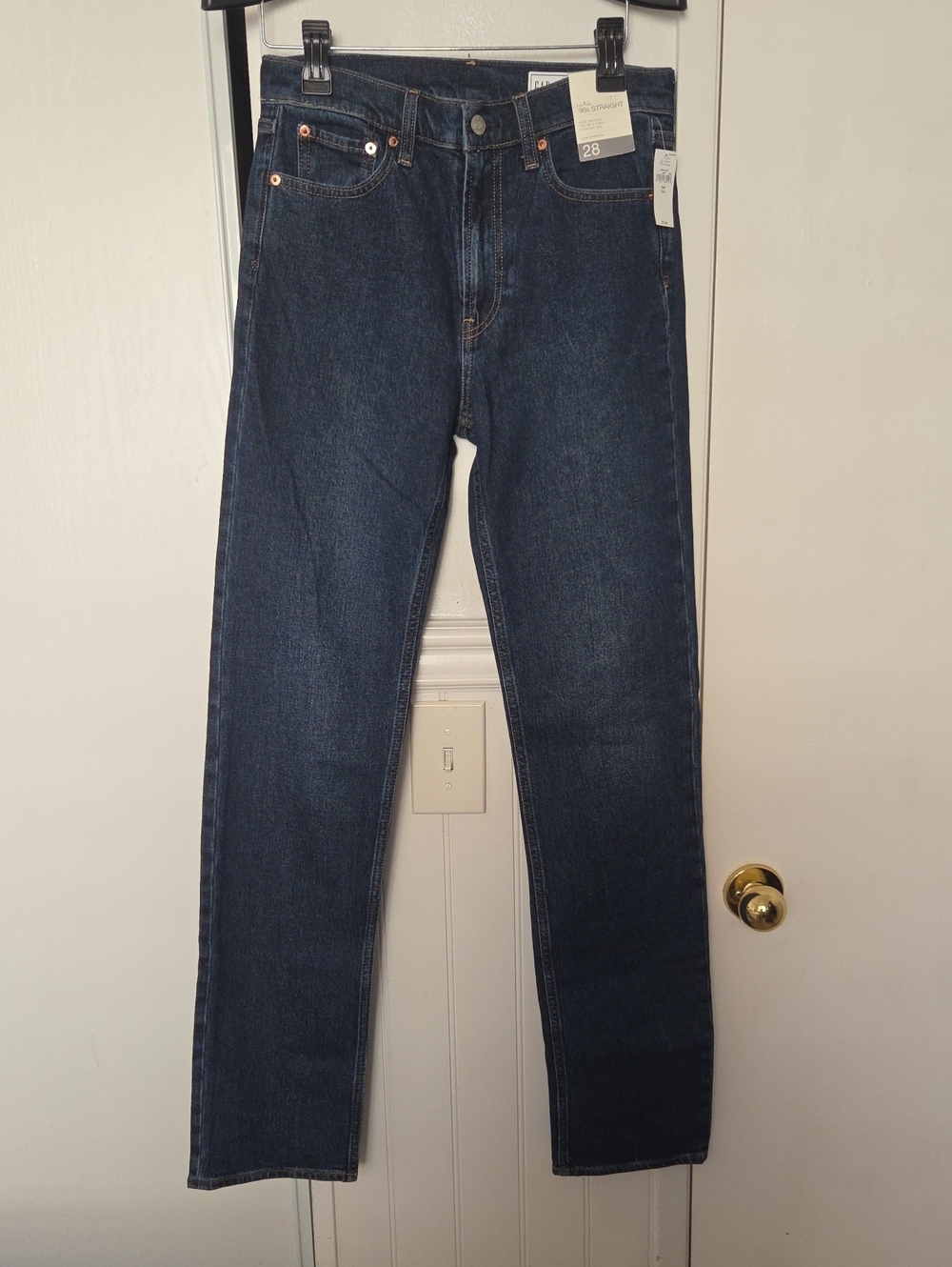 GAP Men's Straight-Leg Jeans in Dark Indigo
